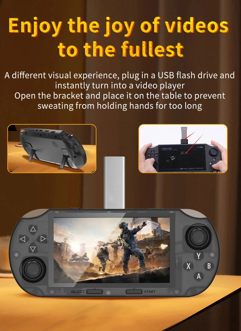 4.5-Inch IPS HD Screen Handheld Wireless Game Console SF3000HD With 1.2G Dual-Core Processor Large Battery Handheld Game Players