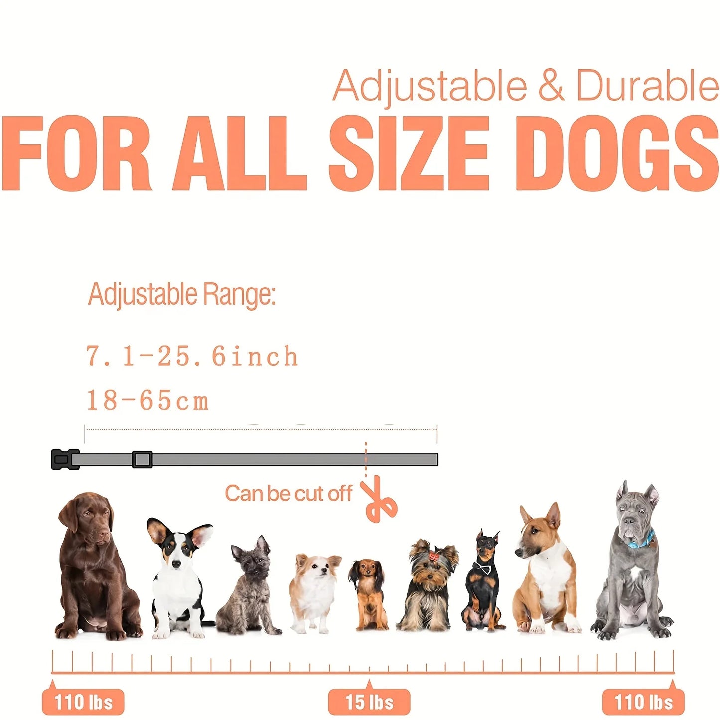 Dog Shock Collar with Remote, Dog Training Electric Collar, Waterproof Rechargeable,Dog Shock Collar with LED Light, Beep, Vibra