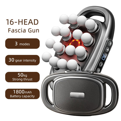 16-Head Fascia Gun High-Frequency Vibration Body Massager - Varixo