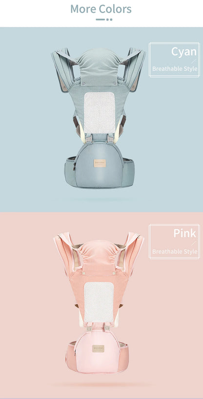 Insular  Ergonomics Baby Carrier Sling Portable Child Backpacks Thickening Shoulders 360 Ergonomic Hoodie Kangaroo 0-36 Months