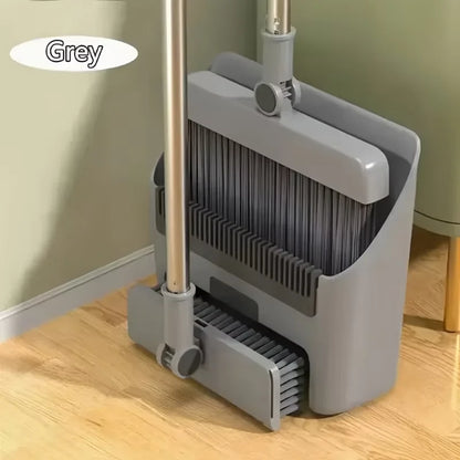 3-in-1 Folding Broom and Dustpan Set - Varixo