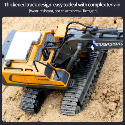 2.4G RC CARS RC Controlled Excavator Alloy Remote Control Vehicle Excavator Engineering Vehicle Dumper  Electric toys Gifts