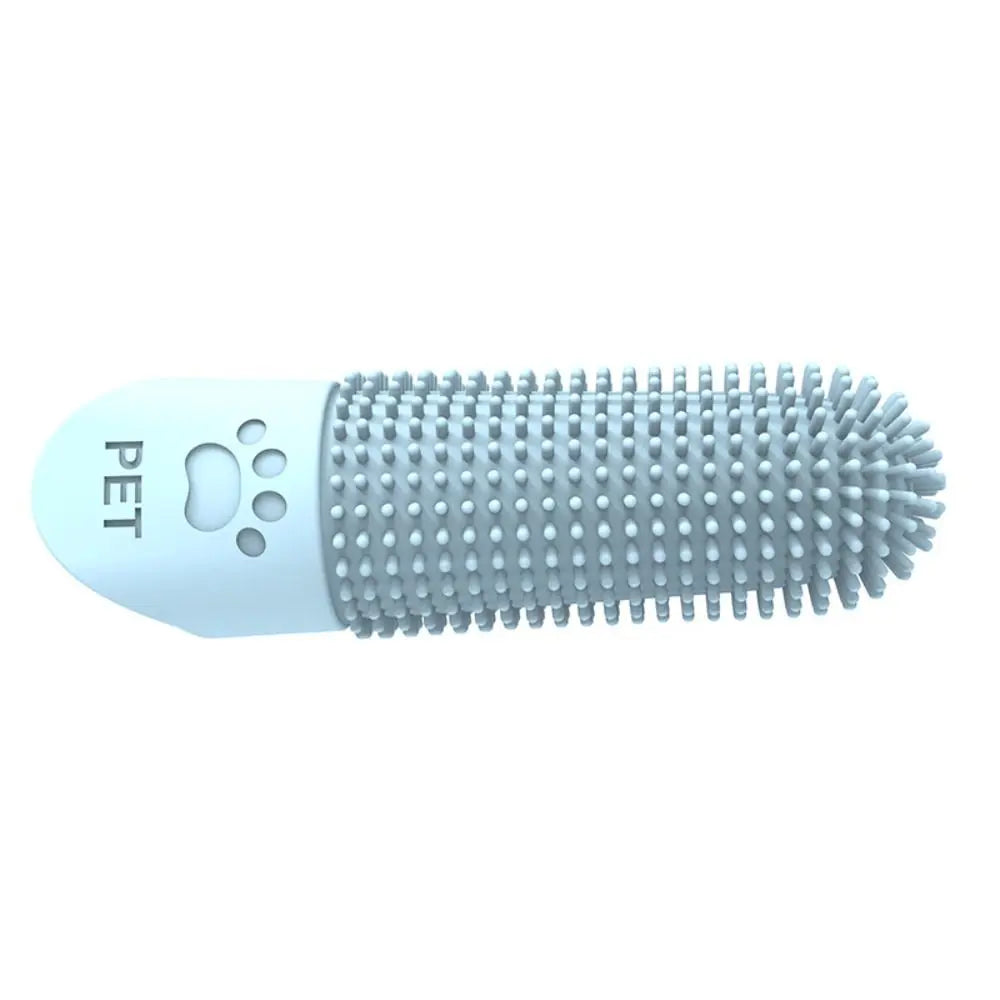Silicone Pet Teeth Cleaning Fingertips Nontoxic 360° Cleaning Pet Toothbrushes Durable Super Soft Cats Mouth Cleaner Dental Care
