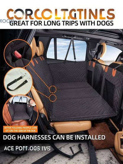 Waterproof Dog Car Seat Cover For Back Seat With Side Flap Seat Protector Car Backseat Protec Mat