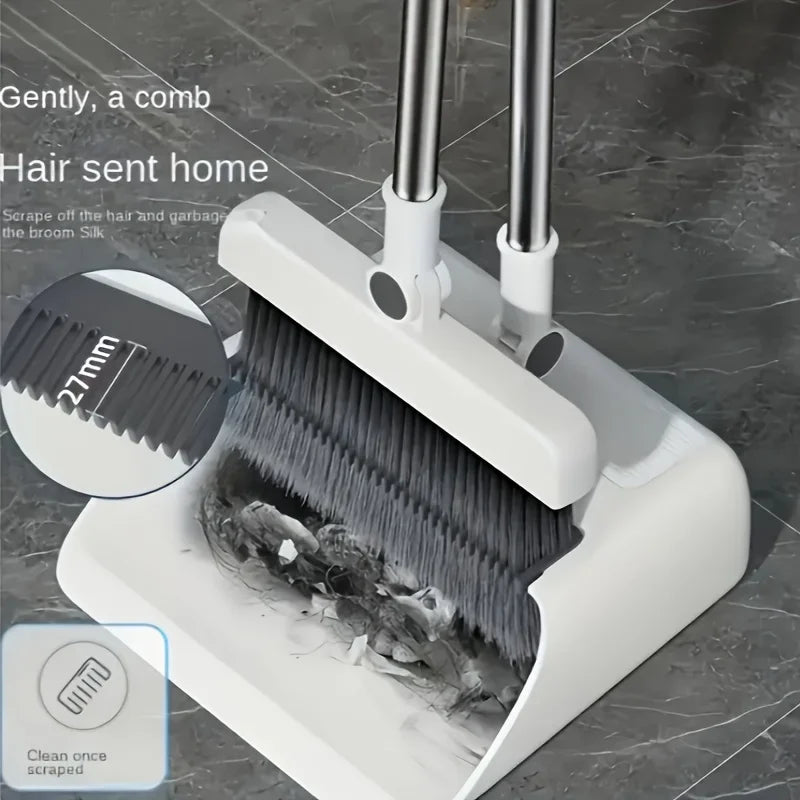3-in-1 Folding Broom and Dustpan Set - Varixo