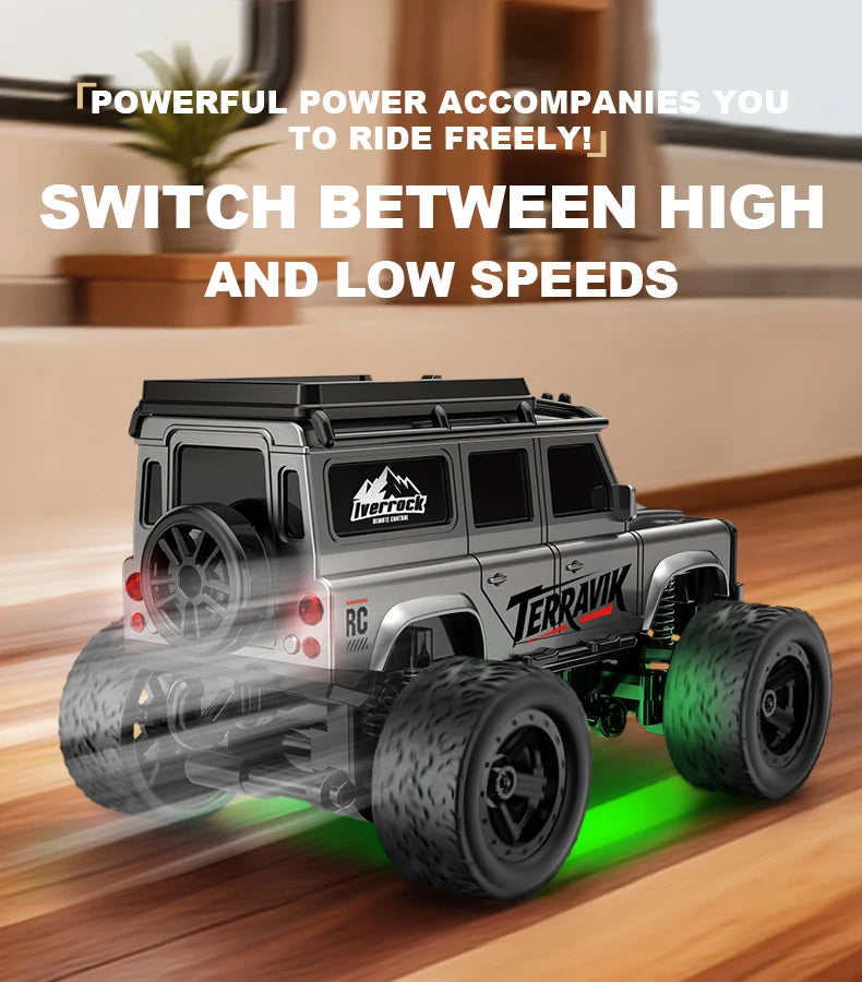 Hot Selling Mini 1:64 Remote Control Car Climbing With Trailer Off-road Vehicle Children's Toy Model Boy Birthday Gift