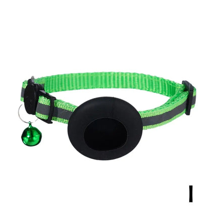Pet Smart Bluetooth With Bell Cute Reflective Dog Tracking Collar Footprint Address Bird Cat Pendant Night Anti T1K3