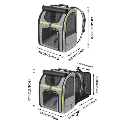 Cat Bag for Outdoor Use Portable and Expandable Pet Travel Bag Small Dog Cat Travel Backpack Pet Accessories
