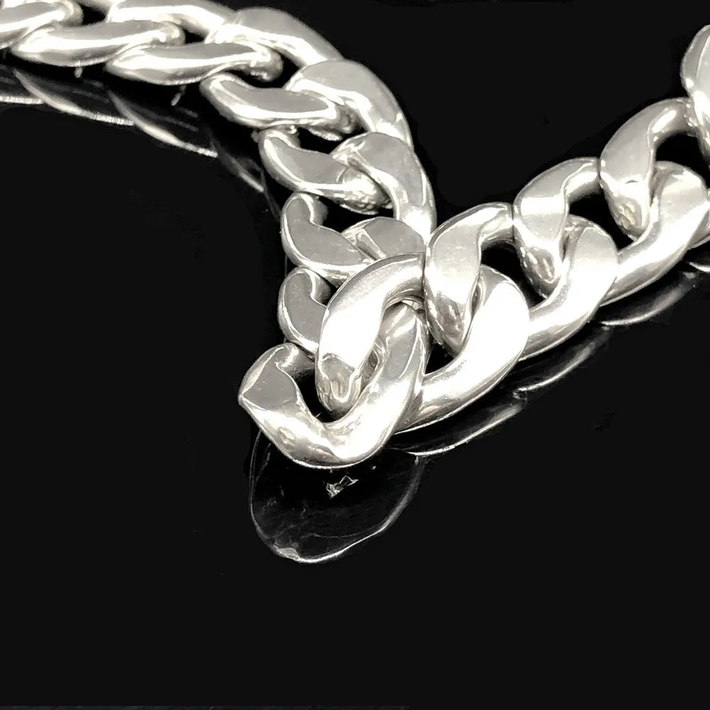 30-75CM 304 Stainless Steel P Chain Dog Collar Pet Neck Strap and Leash for Small Medium and Large Dogs