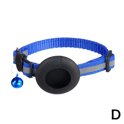 Pet Smart Bluetooth With Bell Cute Reflective Dog Tracking Collar Footprint Address Bird Cat Pendant Night Anti T1K3