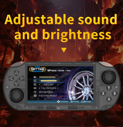 4.5-Inch IPS HD Screen Handheld Wireless Game Console SF3000HD With 1.2G Dual-Core Processor Large Battery Handheld Game Players
