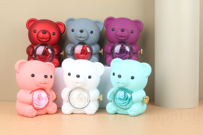 Rotating Rose Bear Jewelry Box - Varixo