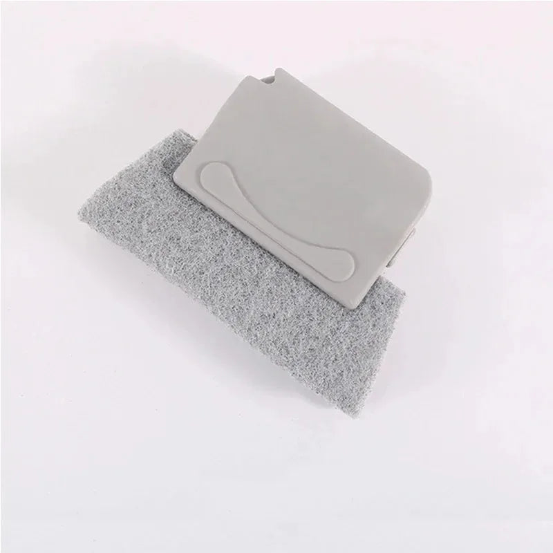 1pc 2 In 1 Groove Cleaning Tool Window Frame Door Groove Cleaning Brush Sliding Door Track Cleaning Tools Hand-held Crevice Clea