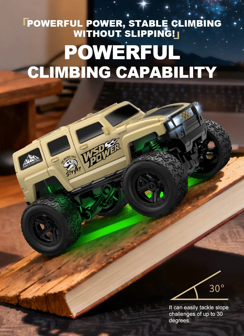 Hot Selling Mini 1:64 Remote Control Car Climbing With Trailer Off-road Vehicle Children's Toy Model Boy Birthday Gift
