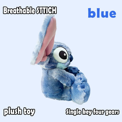 2026! & hot Lilo Stitch Plush Doll Breath Child Peluche Kawaii Soothes Toy Anime Baby Music Light Sleep Toys Pink Stitch Kid Gi