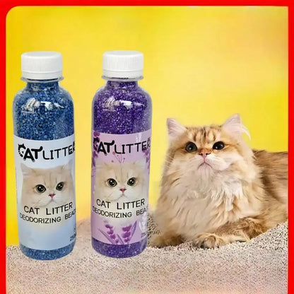 Fresh Scent Cat Litter Deodorizer Beads - Natural Plant-Based Odor Eliminator For Clean & Fragrant Pet Environments