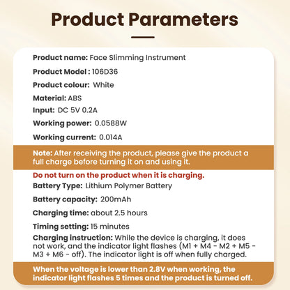 Microcurrent Facial Lifting Massager Double Chin Reducer - Varixo