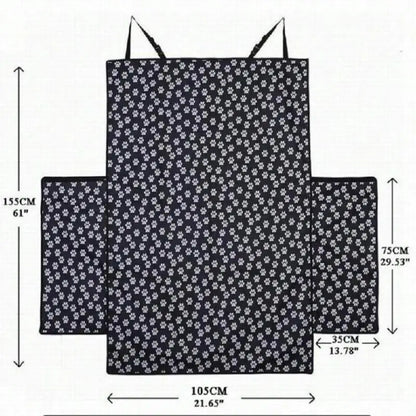Waterproof Dog Car Seat Cover For Back Seat With Side Flap Seat Protector Car Backseat Protec Mat
