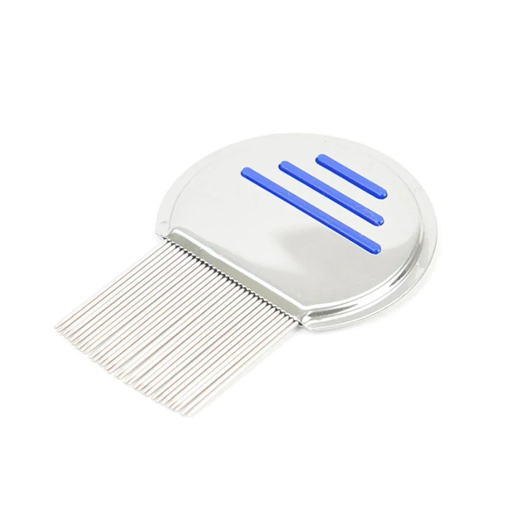 Stainless Steel Terminator Lice Comb Children Hair Removal Headdress Super Density Teeth Remove Nits Comb Dog Brushes Accessory