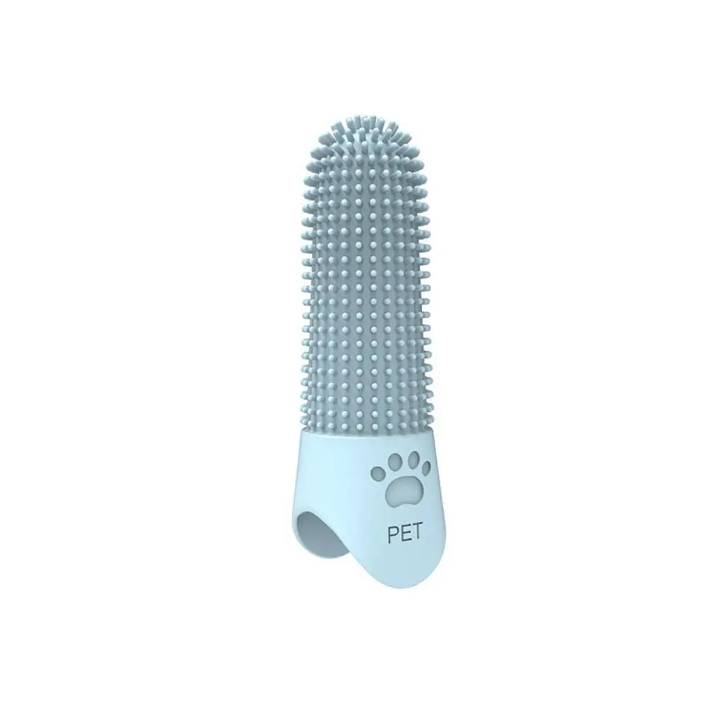 Silicone Pet Teeth Cleaning Fingertips Nontoxic 360° Cleaning Pet Toothbrushes Durable Super Soft Cats Mouth Cleaner Dental Care
