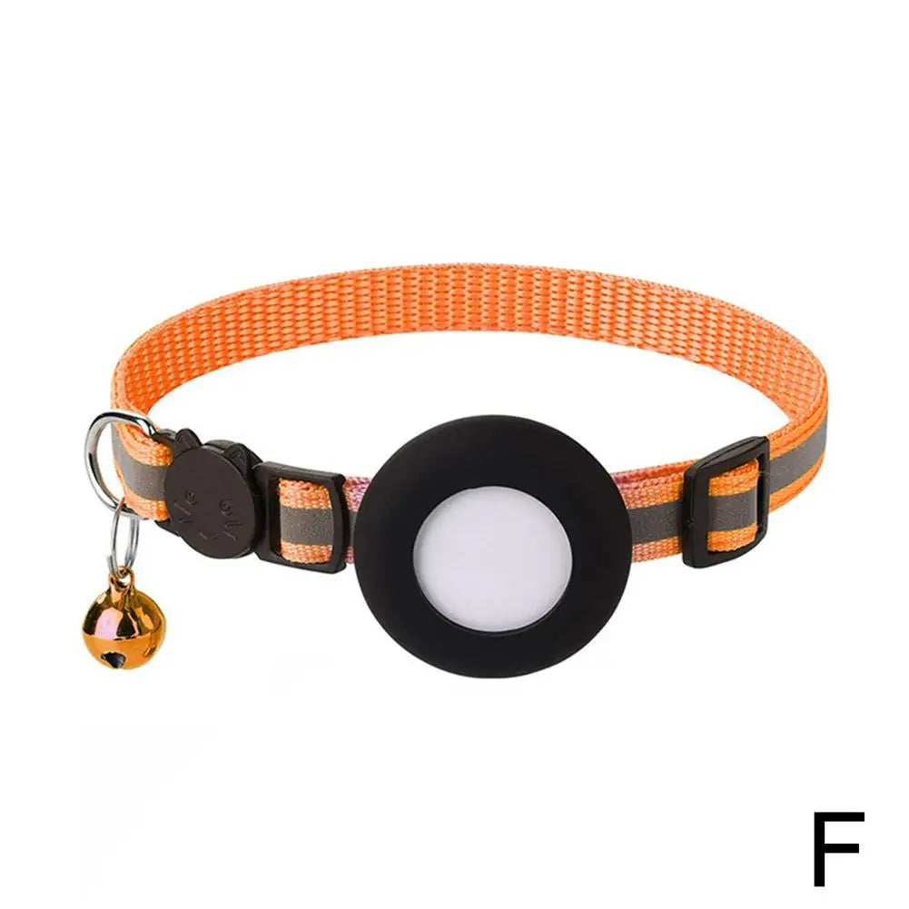 Pet Smart Bluetooth With Bell Cute Reflective Dog Tracking Collar Footprint Address Bird Cat Pendant Night Anti T1K3