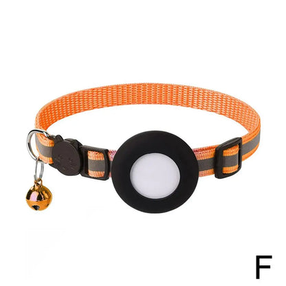 Pet Smart Bluetooth With Bell Cute Reflective Dog Tracking Collar Footprint Address Bird Cat Pendant Night Anti T1K3