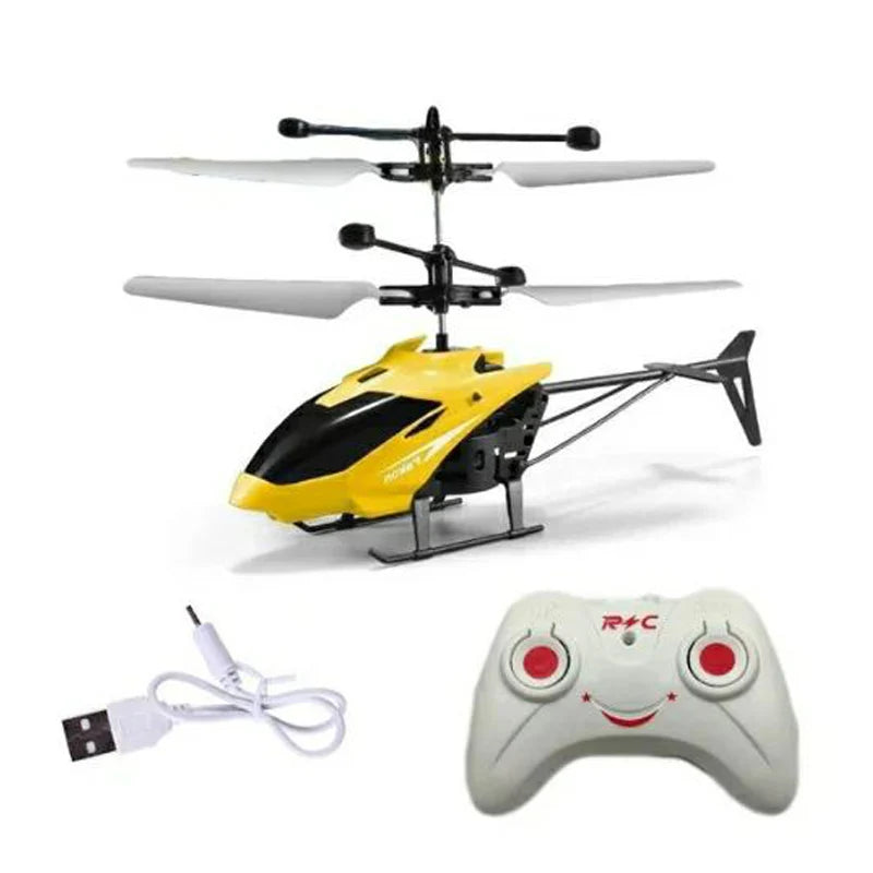Rechargeable Mini Remote Control Helicopter Wireless Remote Control Infrared Induction Aircraft Children's Toy Aircraft Model