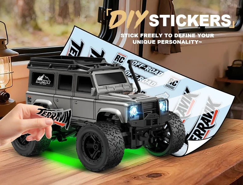 Hot Selling Mini 1:64 Remote Control Car Climbing With Trailer Off-road Vehicle Children's Toy Model Boy Birthday Gift