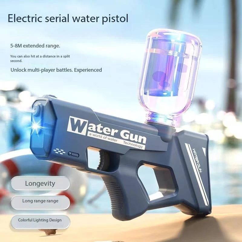 2025 New Water Gun Fully Automatic Shooting Toy High Pressure Sprinkler Summer Outdoor Beach Pool Party Toy Children Adult Gift