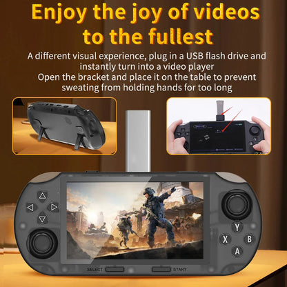 4.5-Inch IPS HD Screen Handheld Wireless Game Console SF3000HD With 1.2G Dual-Core Processor Large Battery Handheld Game Players