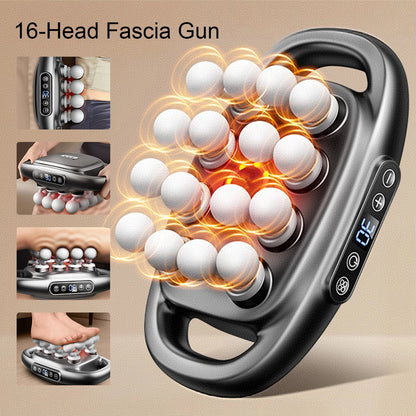 16-Head Fascia Gun High-Frequency Vibration Body Massager - Varixo