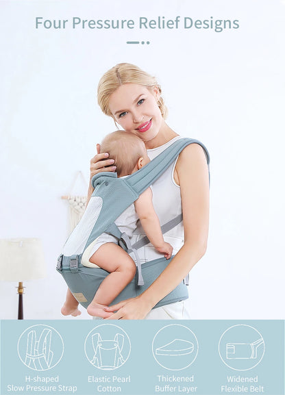 Insular  Ergonomics Baby Carrier Sling Portable Child Backpacks Thickening Shoulders 360 Ergonomic Hoodie Kangaroo 0-36 Months