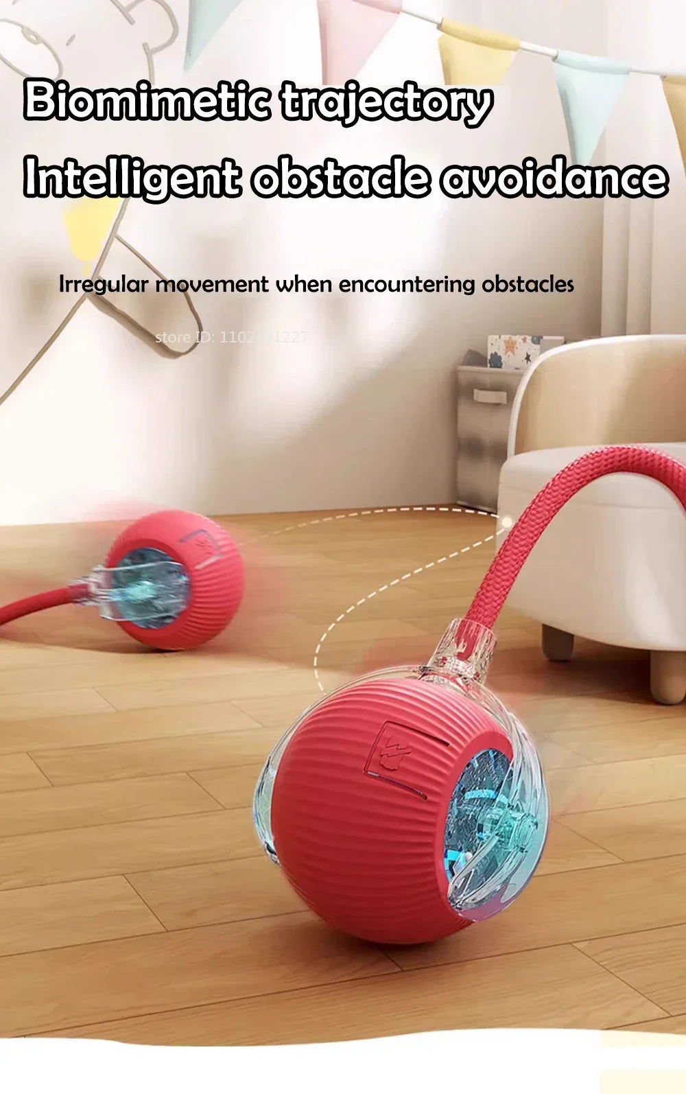 Interactive Cat Toy Chirping Flapping Sparrow Dog Toys Rechargeable Touch Squeak Bird-Shaped Plush Toy with Catnip Pet Supply