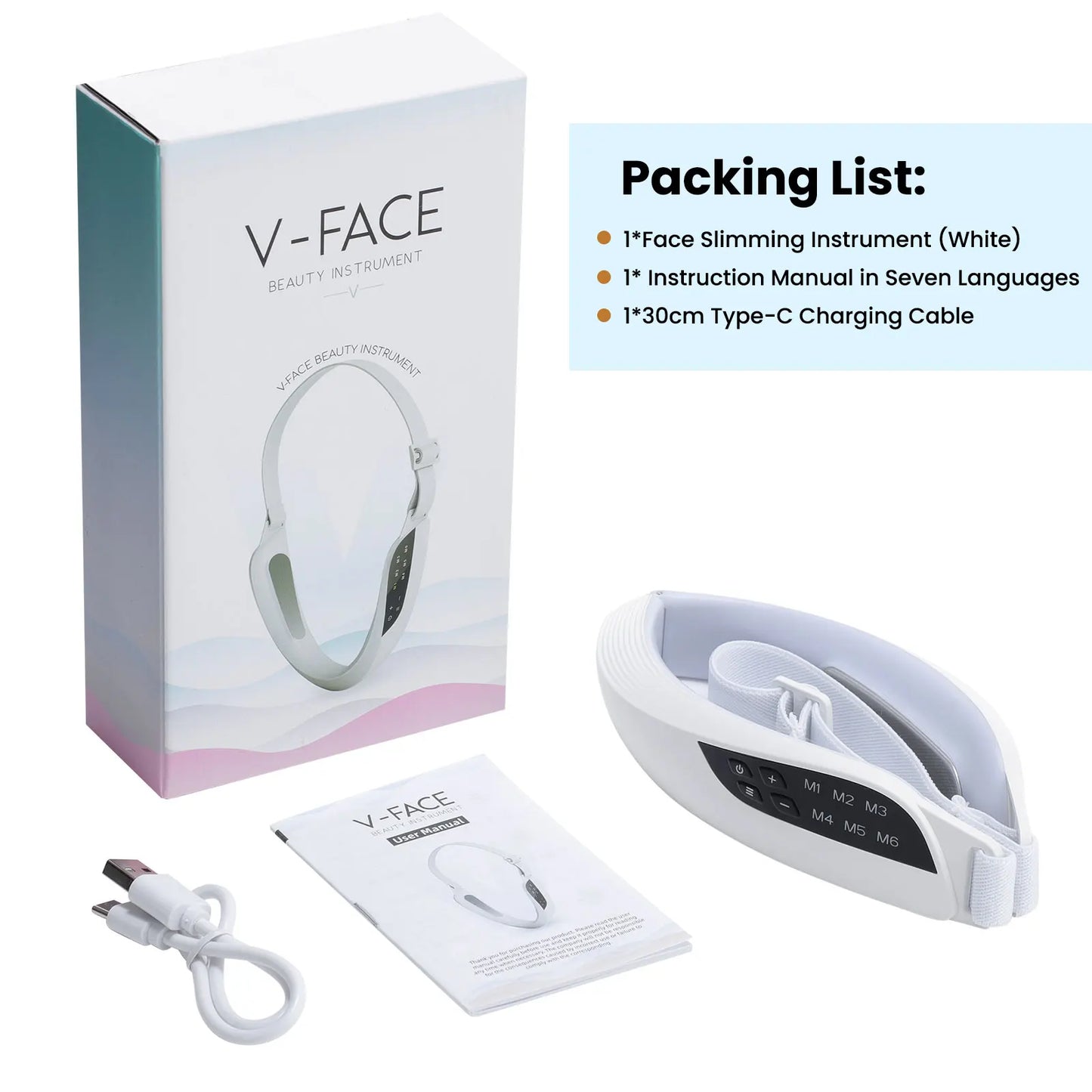 Microcurrent Facial Lifting Massager Double Chin Reducer - Varixo