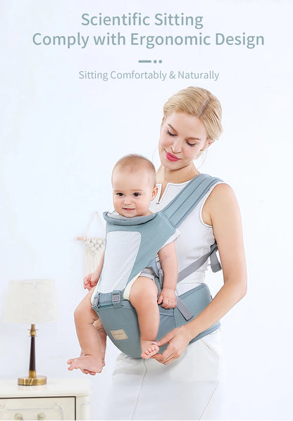 Insular  Ergonomics Baby Carrier Sling Portable Child Backpacks Thickening Shoulders 360 Ergonomic Hoodie Kangaroo 0-36 Months