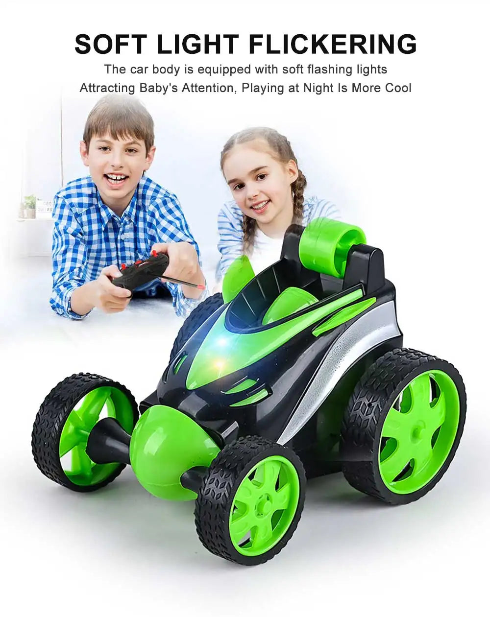 Remote Control Car Rc Stunt Car for Boy Girls 360 Degree Rotation Racing Car Rc Cars Flip and Roll Stunt Car Toy for Kids