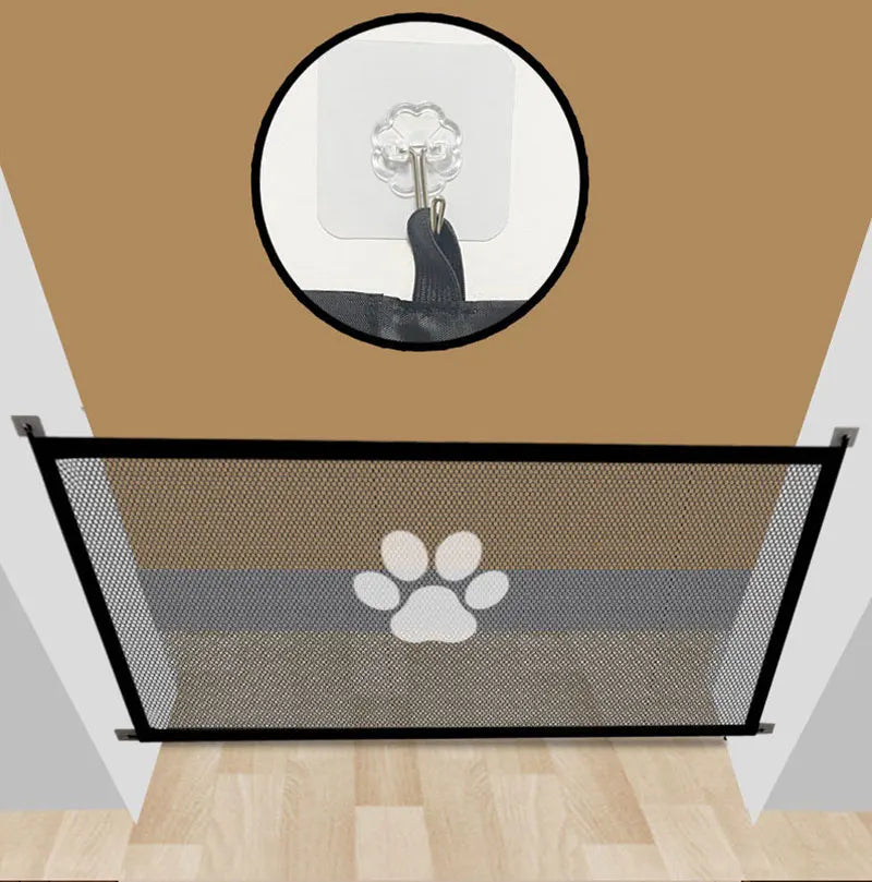 Pet Barrier Fences Portable Folding Breathable Mesh Cat and Dog Safety Fences Pet Supplies to Ensure Pet Safety