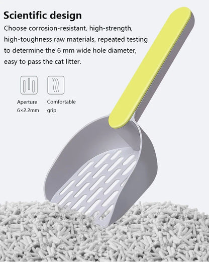 Cat Litter Scoop Plastic Cat Litter Shovel With Base Self Cleaning Cat Litter Box Shovel Kitten Toilet Clean Tools Cat Supplies