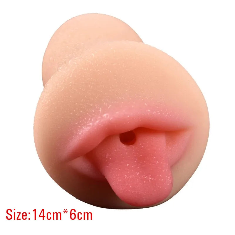 Sex Real Vagina Pussy Male Masturbator Mouth Oral Licking Anal Ass Masturbation Cup Adult Games Erotic Products Sex Toys for Men