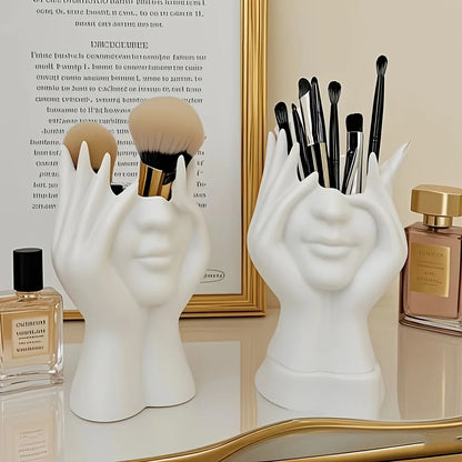 Makeup Organizer Is Lightweight, Portable, and Perfect for Desktop and Bathroom Use, Storing Brushes and Cosmetics