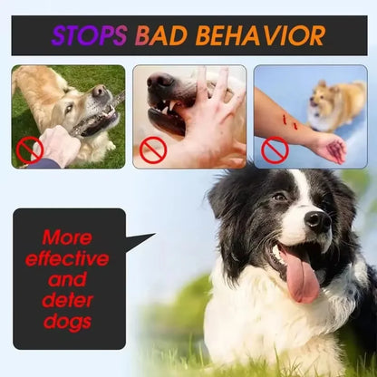 Dog Repeller Portable Ultrasonic Deterrent Handheld Anti-barking 3in1 Dog Training Device Repel Animals Pets Trainer