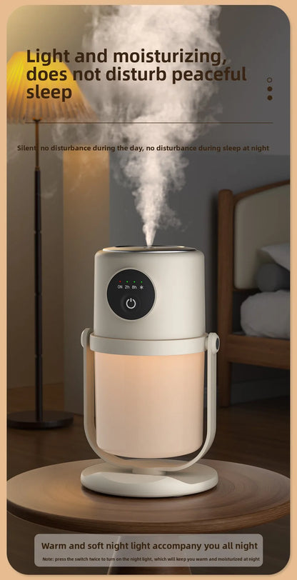 H8 Single Spray Humidifier USB 360° Rotation Air Purifier for Home Office Quiet Night Light Mini Mist