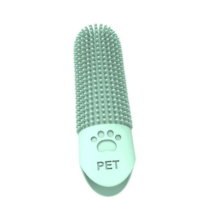 Silicone Pet Teeth Cleaning Fingertips Nontoxic 360° Cleaning Pet Toothbrushes Durable Super Soft Cats Mouth Cleaner Dental Care