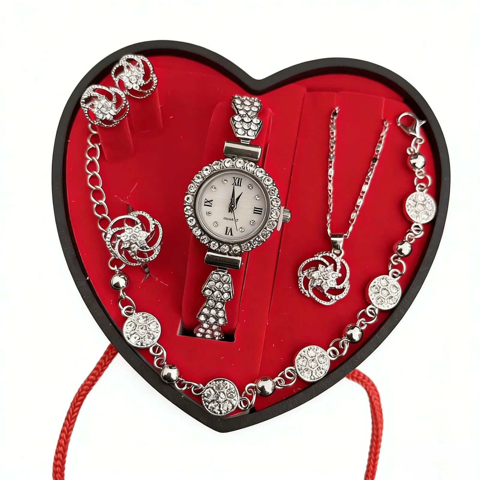 Unique Luxe Heart Shaped Jewelry Gift Set - Varixo