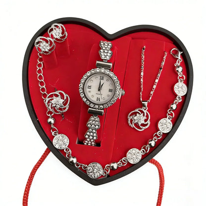 Unique Luxe Heart Shaped Jewelry Gift Set - Varixo