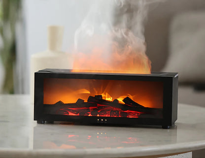 Fireplace Humidifier Flame Aroma Humidifier for Home Aromatherapy Fragrance Diffuser Essential Oil Diffuser with Remote Control