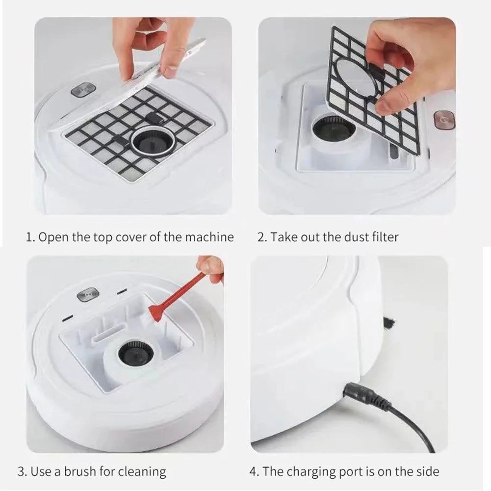 Automatic Cleaning Sweeping Machine USB Rechargeable 75 Min Runtime Sweeper Robot Smart Navigation To Avoid Objects Robot Vacuum