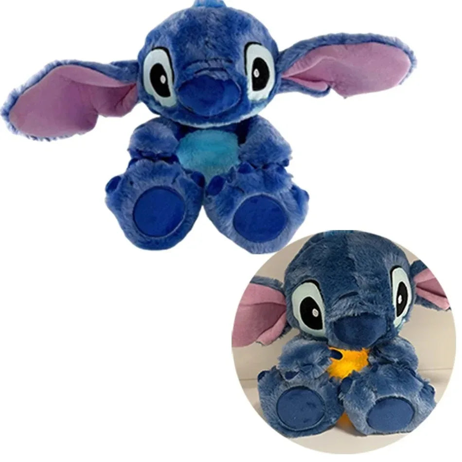 2026! & hot Lilo Stitch Plush Doll Breath Child Peluche Kawaii Soothes Toy Anime Baby Music Light Sleep Toys Pink Stitch Kid Gi