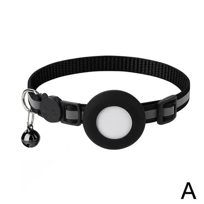 Pet Smart Bluetooth With Bell Cute Reflective Dog Tracking Collar Footprint Address Bird Cat Pendant Night Anti T1K3