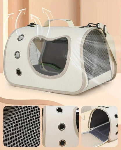 Lightweight Portable Foldable Breathable Pet Carrier Bag for Small Dogs Cats and Kittens Ideal for Outdoor Travel